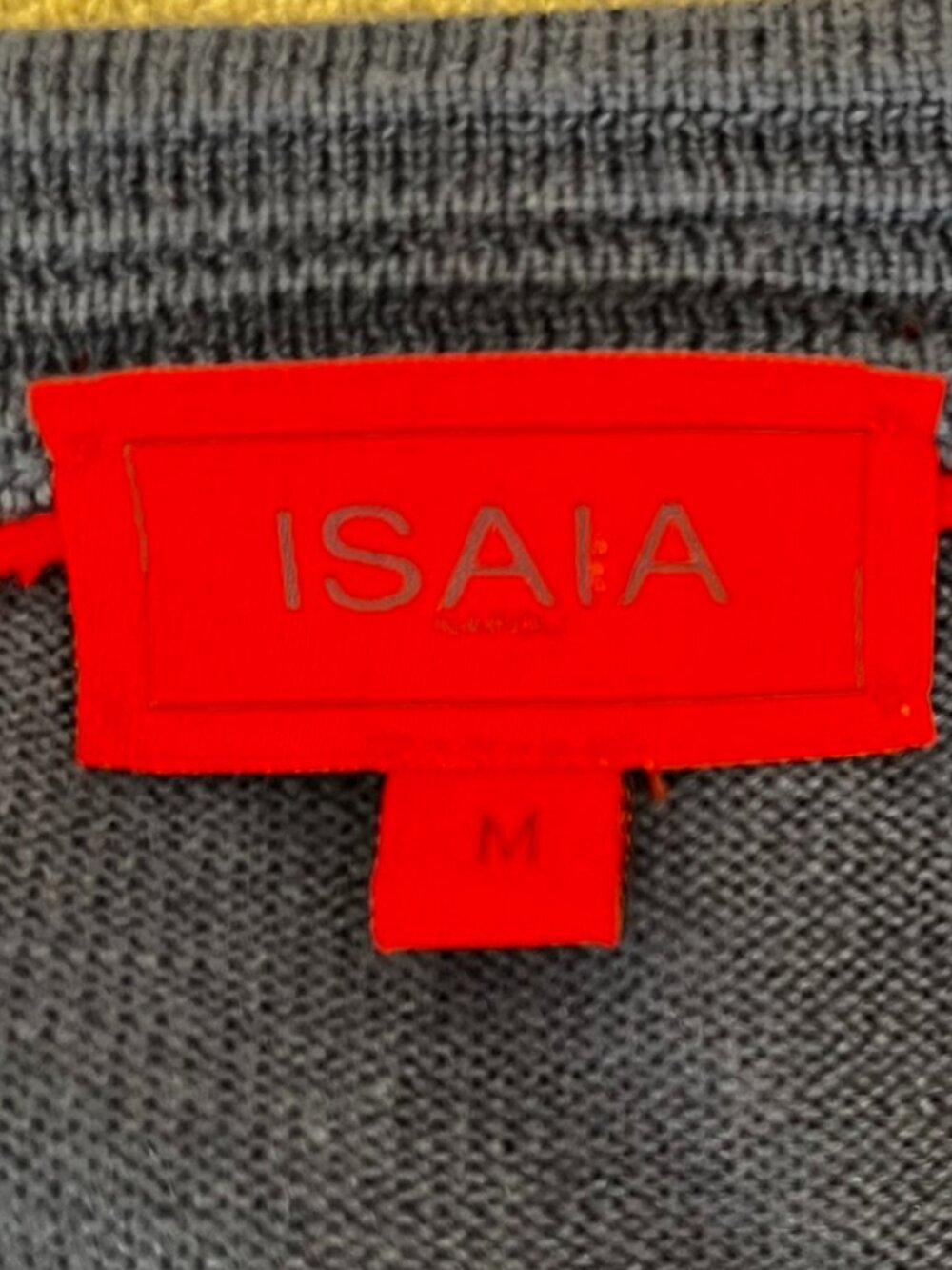 Isaia Men's Blue Cashmere/Silk/Wool Blend Pull-Over Crewneck Sweater Sz Med - Picture 5 of 10